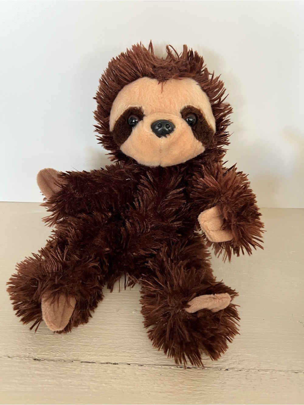 Aurora Sloth Hand Puppet  Brown Plush Animal Puppet